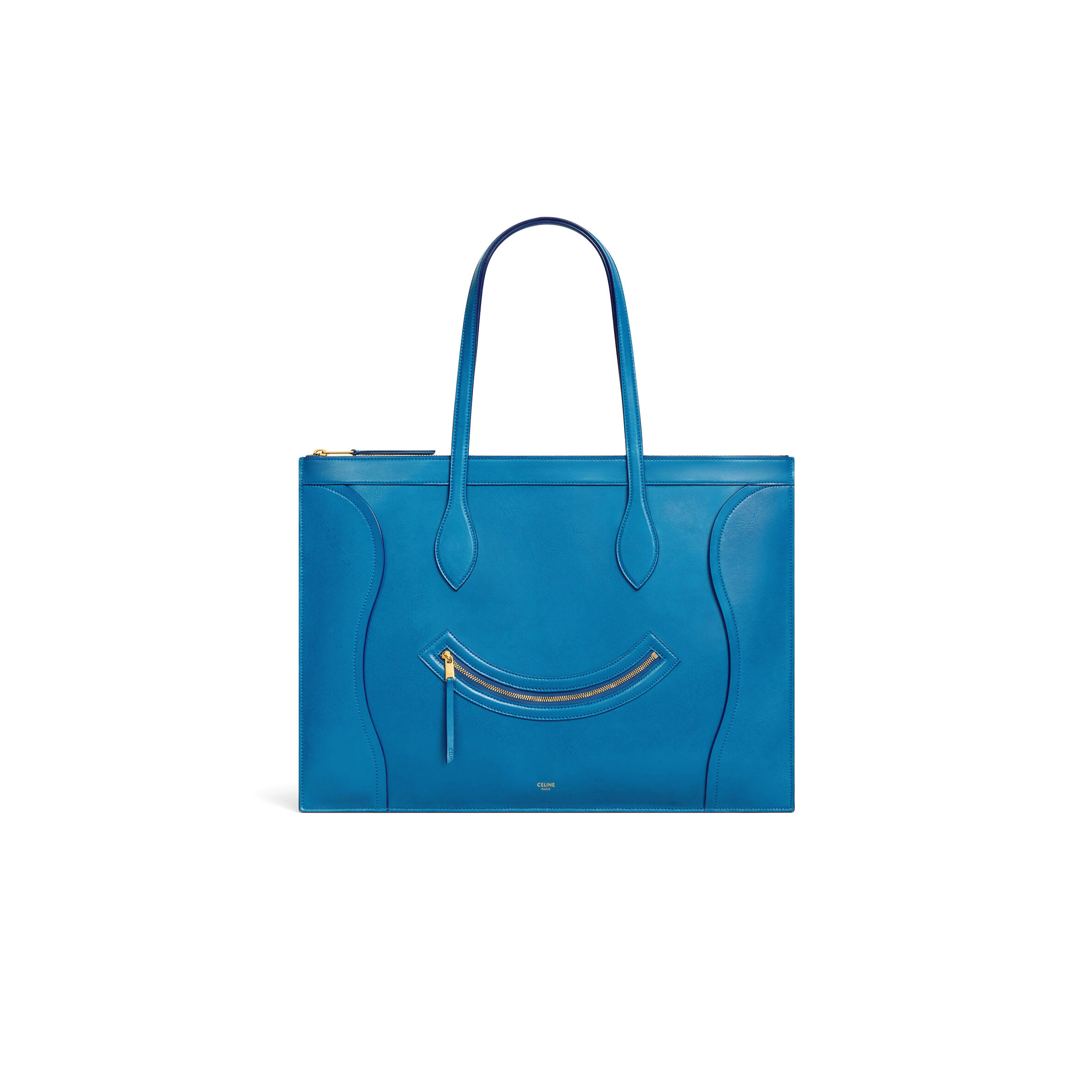 CELINE FLAT CABAS NEW LUGGAGE IN GLOSSY CALFSKIN 123963GW4.07QH (44.5*31.5*0.5cm)